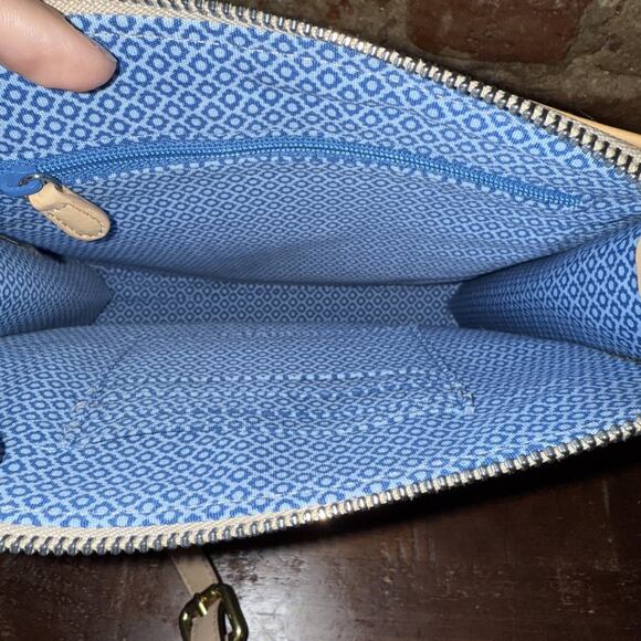 Brighton Belle Jardin floral coated canvas leather crossbody embroidered - Picture 5 of 9